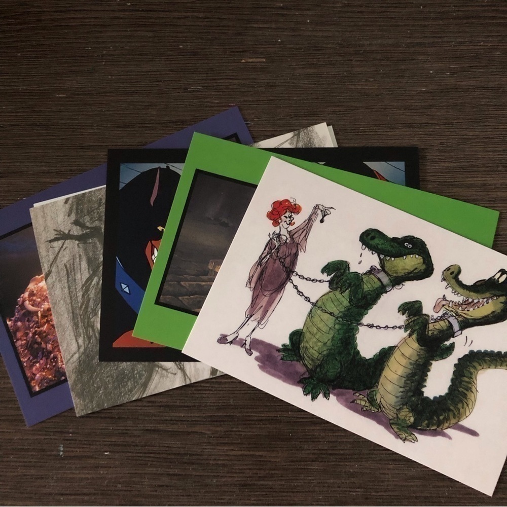 Disney Villains Postcards: Mixed Set 5 pack.